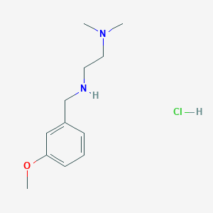 molecular formula C12H21ClN2O B5381167 N'-(3-methoxybenzyl)-N,N-dimethyl-1,2-ethanediamine hydrochloride 