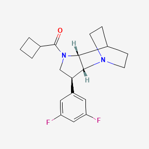 molecular formula C20H24F2N2O B5381197 (2R*,3S*,6R*)-5-(cyclobutylcarbonyl)-3-(3,5-difluorophenyl)-1,5-diazatricyclo[5.2.2.0~2,6~]undecane 