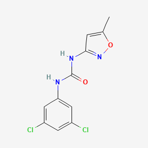 molecular formula C11H9Cl2N3O2 B5381216 N-(3,5-dichlorophenyl)-N'-(5-methyl-3-isoxazolyl)urea 