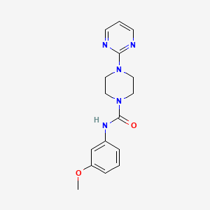molecular formula C16H19N5O2 B5381251 N-(3-methoxyphenyl)-4-(2-pyrimidinyl)-1-piperazinecarboxamide 