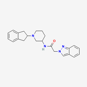 molecular formula C23H26N4O B5381283 N-[1-(2,3-dihydro-1H-inden-2-yl)-3-piperidinyl]-2-(2H-indazol-2-yl)acetamide 