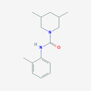 molecular formula C15H22N2O B5381303 3,5-dimethyl-N-(2-methylphenyl)-1-piperidinecarboxamide 