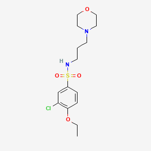 molecular formula C15H23ClN2O4S B5381313 3-chloro-4-ethoxy-N-(3-morpholin-4-ylpropyl)benzenesulfonamide 