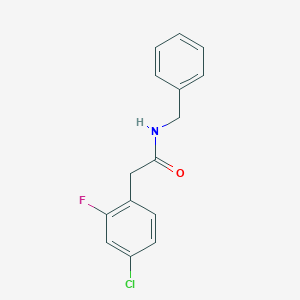 molecular formula C15H13ClFNO B5381335 N-benzyl-2-(4-chloro-2-fluorophenyl)acetamide 