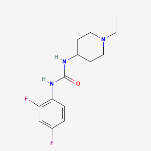 molecular formula C14H19F2N3O B5381355 N-(2,4-difluorophenyl)-N'-(1-ethyl-4-piperidinyl)urea 