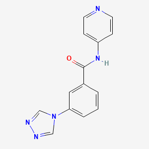 molecular formula C14H11N5O B5381397 N-4-pyridinyl-3-(4H-1,2,4-triazol-4-yl)benzamide 