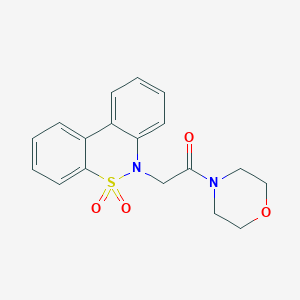 6-[2-(4-morpholinyl)-2-oxoethyl]-6H-dibenzo[c,e][1,2]thiazine 5,5-dioxide