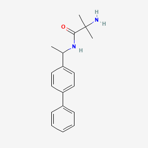 molecular formula C18H22N2O B5381431 2-amino-N-(1-biphenyl-4-ylethyl)-2-methylpropanamide 