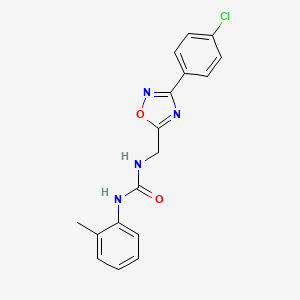 N-{[3-(4-chlorophenyl)-1,2,4-oxadiazol-5-yl]methyl}-N'-(2-methylphenyl)urea