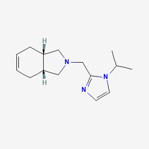 molecular formula C15H23N3 B5381513 (3aR*,7aS*)-2-[(1-isopropyl-1H-imidazol-2-yl)methyl]-2,3,3a,4,7,7a-hexahydro-1H-isoindole 