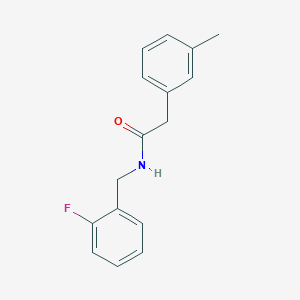 molecular formula C16H16FNO B5381571 N-(2-fluorobenzyl)-2-(3-methylphenyl)acetamide 