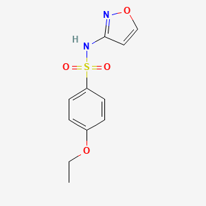 molecular formula C11H12N2O4S B5381594 4-ethoxy-N-3-isoxazolylbenzenesulfonamide 