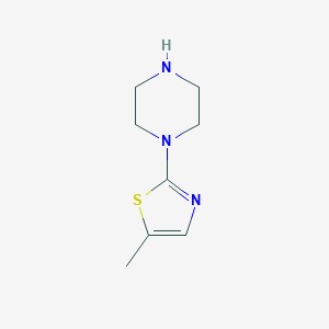 molecular formula C8H13N3S B053816 5-甲基-2-(哌嗪-1-基)噻唑 CAS No. 118113-05-6
