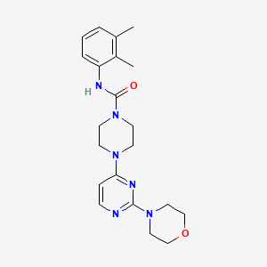molecular formula C21H28N6O2 B5381609 N-(2,3-dimethylphenyl)-4-[2-(4-morpholinyl)-4-pyrimidinyl]-1-piperazinecarboxamide 