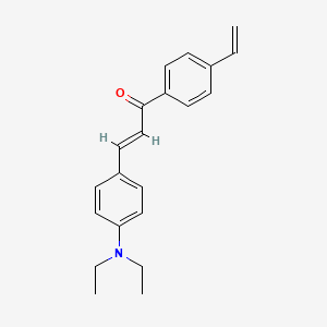 molecular formula C21H23NO B5381642 3-[4-(diethylamino)phenyl]-1-(4-vinylphenyl)-2-propen-1-one CAS No. 60688-99-5