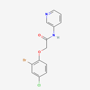 molecular formula C13H10BrClN2O2 B5381691 2-(2-bromo-4-chlorophenoxy)-N-3-pyridinylacetamide 