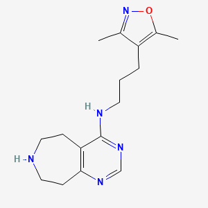 molecular formula C16H23N5O B5381721 N-[3-(3,5-dimethylisoxazol-4-yl)propyl]-6,7,8,9-tetrahydro-5H-pyrimido[4,5-d]azepin-4-amine 
