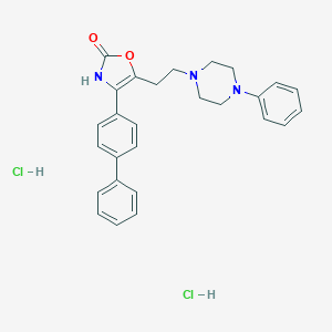 B053818 2(3H)-Oxazolone, 4-(1,1'-biphenyl-4-yl)-5-(2-(4-phenyl-1-piperazinyl)ethyl)-, dihydrochloride CAS No. 120944-30-1