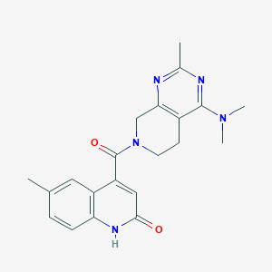 4-{[4-(dimethylamino)-2-methyl-5,8-dihydropyrido[3,4-d]pyrimidin-7(6H)-yl]carbonyl}-6-methylquinolin-2(1H)-one