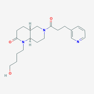 rel-(4aS,8aR)-1-(4-hydroxybutyl)-6-[3-(3-pyridinyl)propanoyl]octahydro-1,6-naphthyridin-2(1H)-one hydrochloride