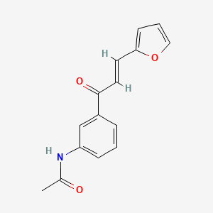 molecular formula C15H13NO3 B5381882 N-{3-[3-(2-furyl)acryloyl]phenyl}acetamide 
