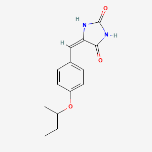 molecular formula C14H16N2O3 B5381910 5-(4-sec-butoxybenzylidene)-2,4-imidazolidinedione 