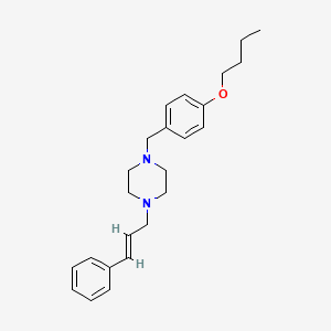 molecular formula C24H32N2O B5381967 1-(4-butoxybenzyl)-4-(3-phenyl-2-propen-1-yl)piperazine 