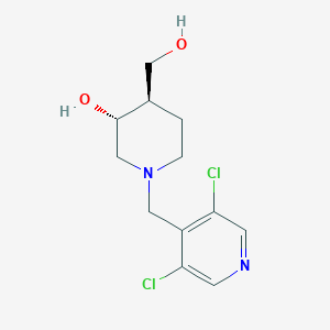 (3R*,4R*)-1-[(3,5-dichloro-4-pyridinyl)methyl]-4-(hydroxymethyl)-3-piperidinol