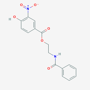 2-(benzoylamino)ethyl 4-hydroxy-3-nitrobenzoate