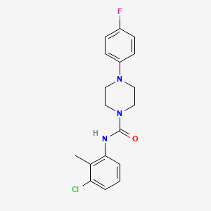 N-(3-chloro-2-methylphenyl)-4-(4-fluorophenyl)-1-piperazinecarboxamide