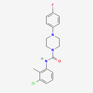 molecular formula C18H19ClFN3O B5382082 N-(3-chloro-2-methylphenyl)-4-(4-fluorophenyl)-1-piperazinecarboxamide 