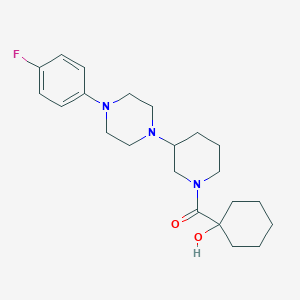 1-({3-[4-(4-fluorophenyl)-1-piperazinyl]-1-piperidinyl}carbonyl)cyclohexanol