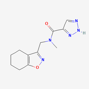 molecular formula C12H15N5O2 B5382205 N-methyl-N-(4,5,6,7-tetrahydro-1,2-benzisoxazol-3-ylmethyl)-1H-1,2,3-triazole-5-carboxamide 