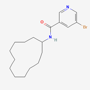 molecular formula C18H27BrN2O B5382251 5-bromo-N-cyclododecylnicotinamide 