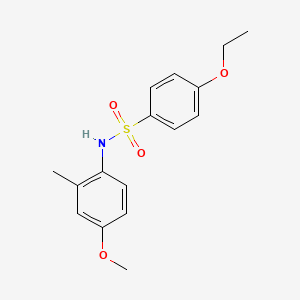 molecular formula C16H19NO4S B5382253 4-ethoxy-N-(4-methoxy-2-methylphenyl)benzenesulfonamide 