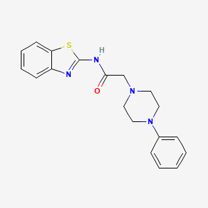 N-(1,3-benzothiazol-2-yl)-2-(4-phenylpiperazin-1-yl)acetamide