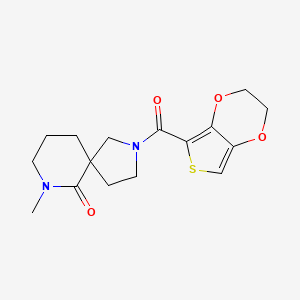 molecular formula C16H20N2O4S B5382268 2-(2,3-dihydrothieno[3,4-b][1,4]dioxin-5-ylcarbonyl)-7-methyl-2,7-diazaspiro[4.5]decan-6-one 