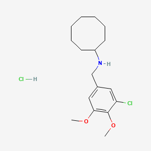 molecular formula C17H27Cl2NO2 B5382290 N-(3-chloro-4,5-dimethoxybenzyl)cyclooctanamine hydrochloride 