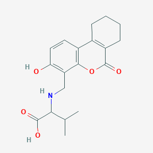 N-[(3-hydroxy-6-oxo-7,8,9,10-tetrahydro-6H-benzo[c]chromen-4-yl)methyl]valine