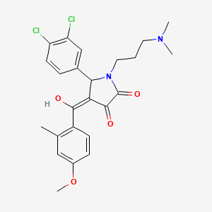5-(3,4-dichlorophenyl)-1-[3-(dimethylamino)propyl]-3-hydroxy-4-(4-methoxy-2-methylbenzoyl)-1,5-dihydro-2H-pyrrol-2-one