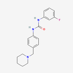 N-(3-fluorophenyl)-N'-[4-(1-piperidinylmethyl)phenyl]urea