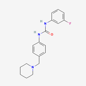 1-(3-Fluorophenyl)-3-[4-(piperidin-1-ylmethyl)phenyl]urea