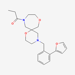 4-[2-(2-furyl)benzyl]-11-propionyl-1,8-dioxa-4,11-diazaspiro[5.6]dodecane