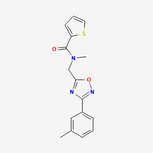 N-methyl-N-{[3-(3-methylphenyl)-1,2,4-oxadiazol-5-yl]methyl}thiophene-2-carboxamide