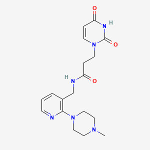 3-(2,4-dioxo-3,4-dihydropyrimidin-1(2H)-yl)-N-{[2-(4-methylpiperazin-1-yl)pyridin-3-yl]methyl}propanamide