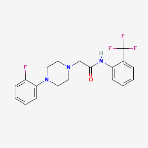 2-[4-(2-fluorophenyl)piperazin-1-yl]-N-[2-(trifluoromethyl)phenyl]acetamide