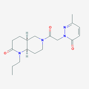 (4aS*,8aR*)-6-[(3-methyl-6-oxopyridazin-1(6H)-yl)acetyl]-1-propyloctahydro-1,6-naphthyridin-2(1H)-one