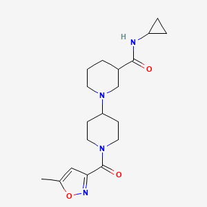 N-cyclopropyl-1'-[(5-methylisoxazol-3-yl)carbonyl]-1,4'-bipiperidine-3-carboxamide