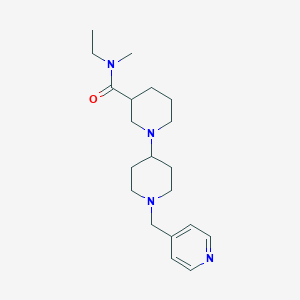 N-ethyl-N-methyl-1'-(pyridin-4-ylmethyl)-1,4'-bipiperidine-3-carboxamide