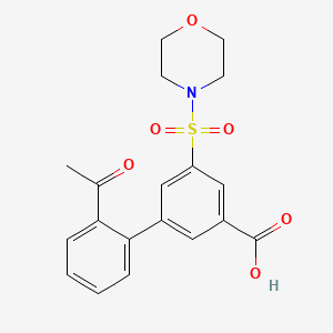 2'-acetyl-5-(morpholin-4-ylsulfonyl)biphenyl-3-carboxylic acid